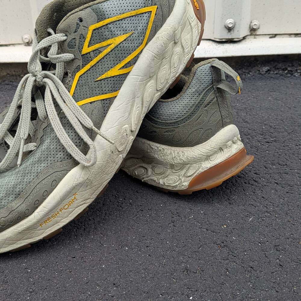 New Balance Fresh Foam X Hierro V8 Trail Running Shoes Olive Green Yellow - Picture 3 of 9